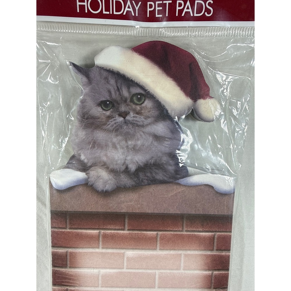 Martin Designs Holiday Pet Pads Cat in Santa Hat Chimney Notepad 100 Sheets 2003 - Picture 2 of 3
